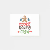 Cookie baking crew christmas post-it klebezettel (Vorderseite)