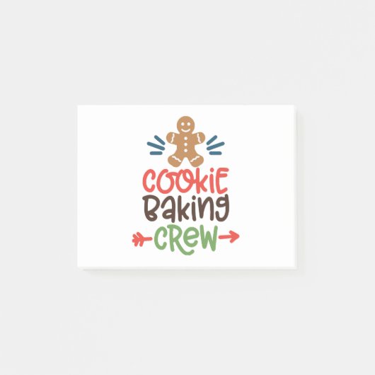 Cookie baking crew christmas post-it klebezettel (Vorderseite)