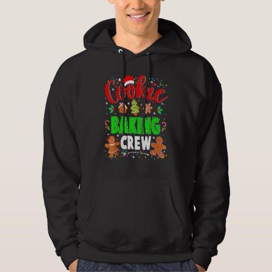 Cookie Baking Crew Christmas Santa Family Gingerbr Hoodie (Vorderseite)