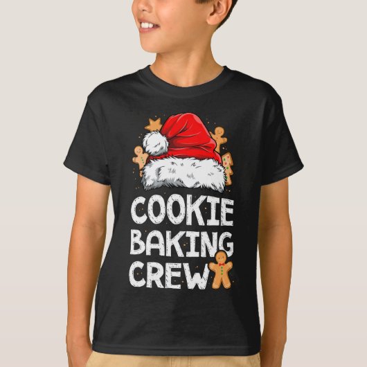 Cookie Baking Crew Christmas Santa Family Gingerbr T-Shirt (Vorderseite)