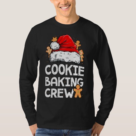 Cookie Baking Crew Christmas Santa Family Gingerbr T-Shirt (Vorderseite)