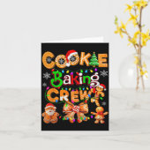 Cookie Baking Crew Cooking Coquette Bow Xmas Ginge Karte (Gelbe Blume)