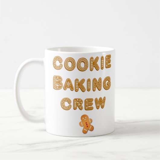 Cookie Baking Crew Familie Matching Gruppe Weihnac Kaffeetasse (Links)