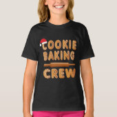 Cookie Baking Crew Family Christmas Gingerbread T-Shirt (Vorderseite)