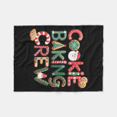 Cookie Baking Crew Family Christmas Gingerbread Te Fleecedecke (Vorderseite (Horizontal))