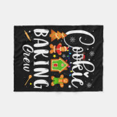 Cookie Baking Crew Family Christmas Gingerbread Te Fleecedecke (Vorderseite (Horizontal))