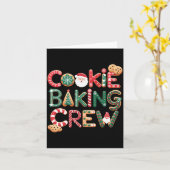 Cookie Baking Crew Family Christmas Gingerbread Te Karte (Gelbe Blume)