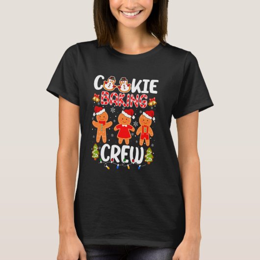 Cookie Baking Crew Funny Baker Gingerbrot Gruppe C T-Shirt (Vorderseite)