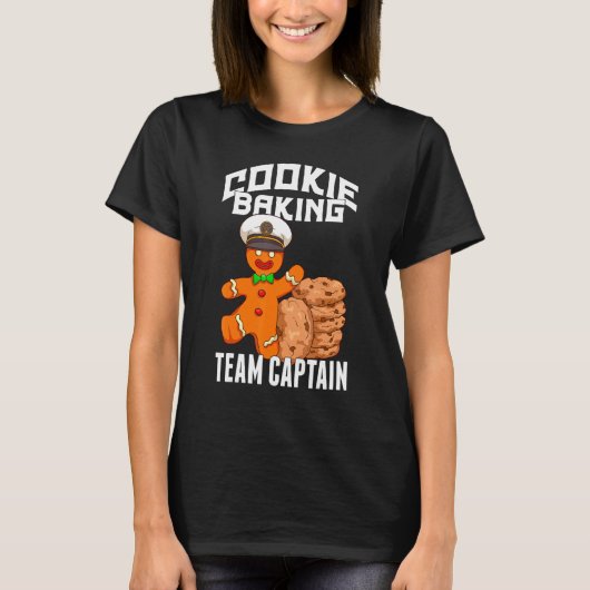 Cookie Baking Crew   Gingerbread Baking Team Capta T-Shirt (Vorderseite)