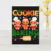 Cookie Baking Crew Gingerbread Cooking Lover Xmas  Karte (Gelbe Blume)