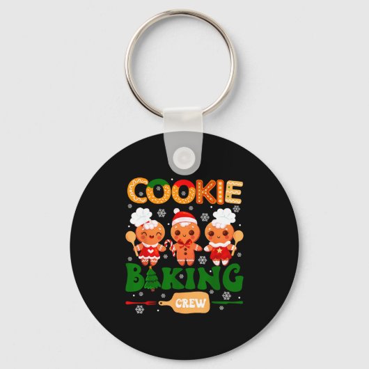 Cookie Baking Crew Gingerbread Cooking Lover Xmas  Schlüsselanhänger (Vorderseite)