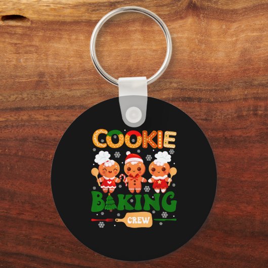 Cookie Baking Crew Gingerbread Cooking Lover Xmas  Schlüsselanhänger (Vorderseite)