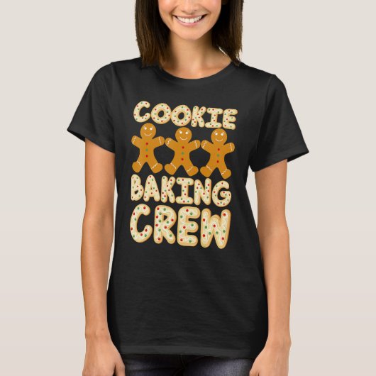 Cookie Baking Crew Gingerbread Men - Cute Family B T-Shirt (Vorderseite)