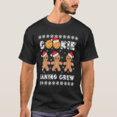 Cookie Baking Crew Gingerbread Men With Xmas Hats  T-Shirt (Vorderseite)