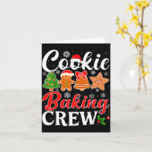 Cookie Baking Crew Gingerbread Xmas Holiday Cookie Karte (Gelbe Blume)