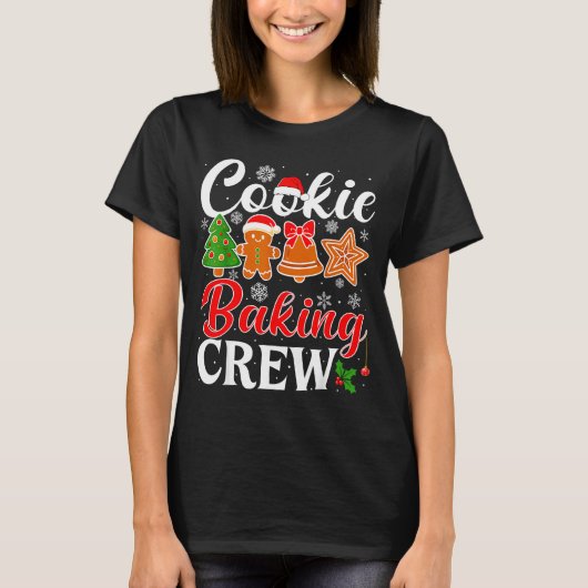 Cookie Baking Crew Gingerbread Xmas Holiday Cookie T-Shirt (Vorderseite)