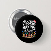 Cookie Baking Crew Holiday Squad Gingerbread Chris Button (Vorne & Hinten)