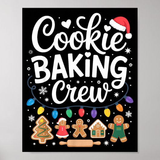 Cookie Baking Crew Holiday Squad Gingerbread Chris Poster (Vorne)