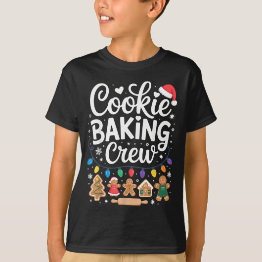 Cookie Baking Crew Holiday Squad Gingerbread Chris T-Shirt (Vorderseite)