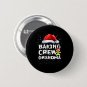 Cookie Baking Crew Shirt Grandma Matching Christma Button (Vorne & Hinten)