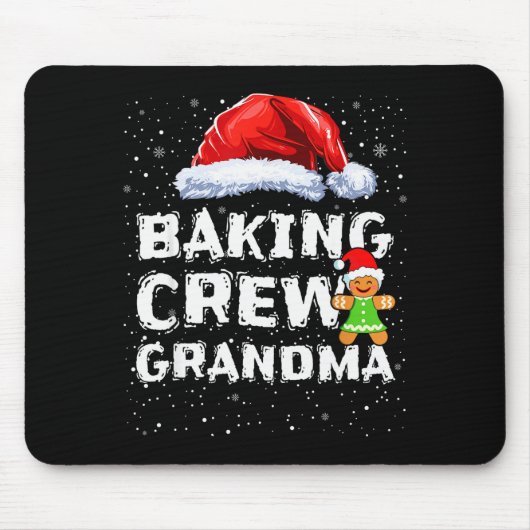 Cookie Baking Crew Shirt Grandma Matching Christma Mousepad (Vorne)