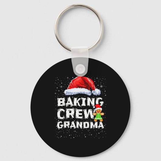 Cookie Baking Crew Shirt Grandma Matching Christma Schlüsselanhänger (Vorderseite)