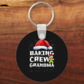 Cookie Baking Crew Shirt Grandma Matching Christma Schlüsselanhänger (Vorderseite)