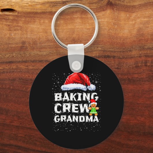 Cookie Baking Crew Shirt Grandma Matching Christma Schlüsselanhänger (Vorderseite)