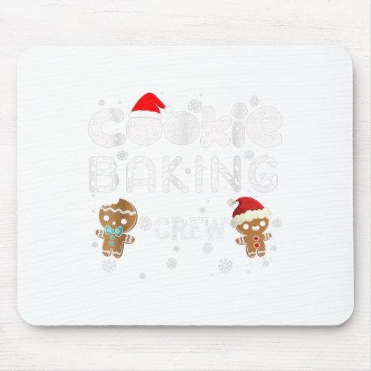 Cookie Baking Crew Weihnachtskostüm aus Lebkuchen Mousepad (Vorne)