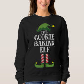 Cookie Baking Elf Matching Familiengruppe Weihnach Sweatshirt (Vorderseite)