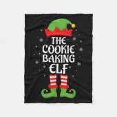 Cookie Baking Elf Xmas Familie Matching Elf Squad  Fleecedecke (Vorderseite)