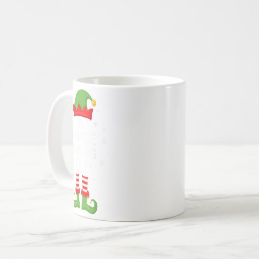 Cookie Baking Elf Xmas Familie Matching Elf Squad Kaffeetasse (Vorderseite Links)