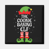 Cookie Baking Elf Xmas Familie Matching Elf Squad  Magnet (Vorne)