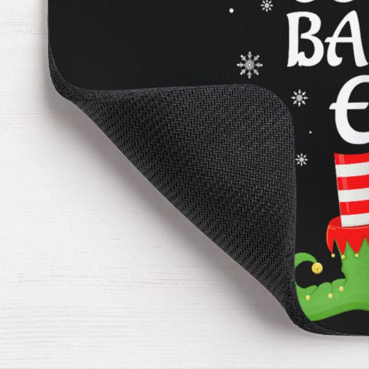 Cookie Baking Elf Xmas Familie Matching Elf Squad  Mousepad (Ecke)