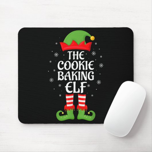 Cookie Baking Elf Xmas Familie Matching Elf Squad  Mousepad (Mit Mouse)
