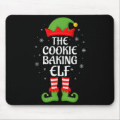 Cookie Baking Elf Xmas Familie Matching Elf Squad  Mousepad (Vorne)