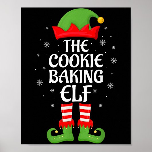 Cookie Baking Elf Xmas Familie Matching Elf Squad  Poster (Vorne)