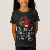 Cookie Baking Gnome Buffalo Karierter Weihnachtsba T-Shirt (Vorderseite)