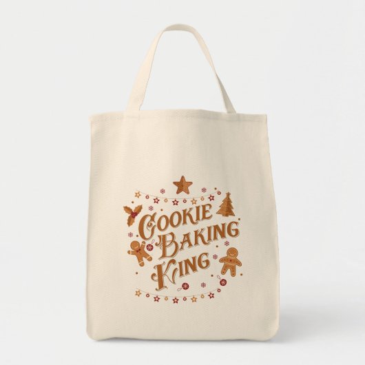 Cookie Baking King Holiday Design Tragetasche (Vorne)