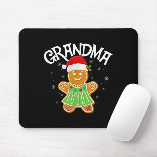 Cookie Baking Matching Family Gingerbret Oma Mousepad (Mit Mouse)