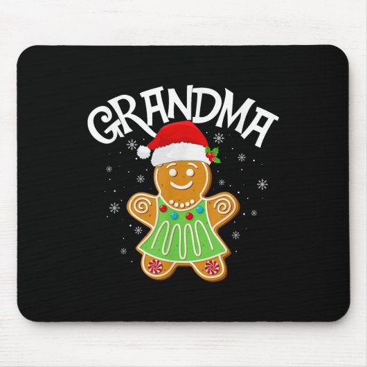 Cookie Baking Matching Family Gingerbret Oma Mousepad (Vorne)
