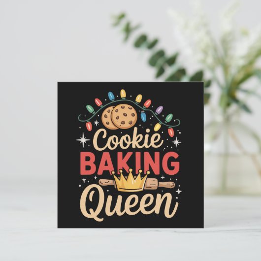 Cookie Baking Queen Baker Bäckerei Weihnachten (Stehend Vorderseite)