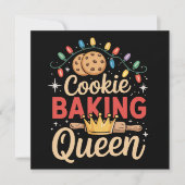 Cookie Baking Queen Baker Bäckerei Weihnachten (Vorderseite)