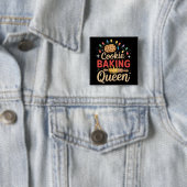 Cookie Baking Queen Baker Bäckerei Weihnachten Button (Beispiel)