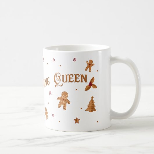 Cookie Baking Queen Holiday Design Kaffeetasse (Rechts)
