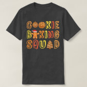 Cookie Baking Squad Gingerbread Man Cafeteria Bake T-Shirt (Design vorne)