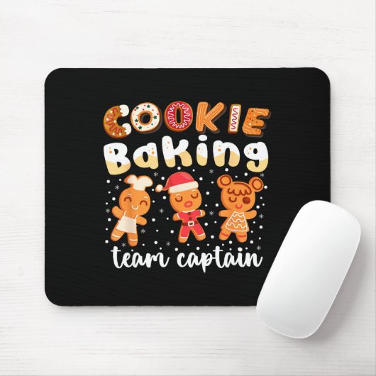 Cookie Baking Team Captain Christmas Gingerbread F Mousepad (Mit Mouse)