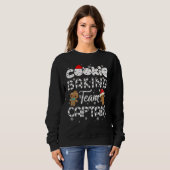 Cookie Baking Team Captain Gingerbread  Christmas Sweatshirt (Vorne ganz)