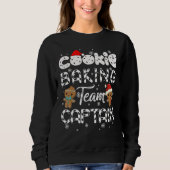 Cookie Baking Team Captain Gingerbread  Christmas Sweatshirt (Vorderseite)