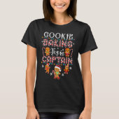 Cookie Baking Team Captain Gingerbread Red Plaid C T-Shirt (Vorderseite)